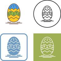 Pascua de Resurrección huevo icono diseño vector