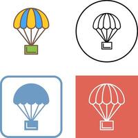 Parachute Icon Design vector