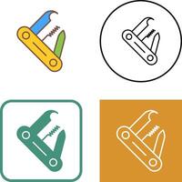 Swiss Army Knife Icon Design vector