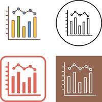 Histogram Icon Design vector