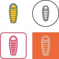 Sleeping Bag Icon Design vector