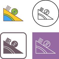 Rolling Icon Design vector