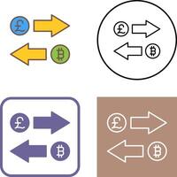 Exchange Icon Design vector