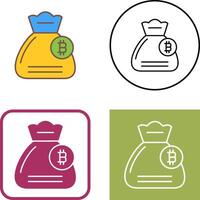 Money Bag Icon Design vector