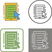 Ebook Icon Design vector