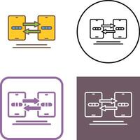 Data Synchronization Icon Design vector