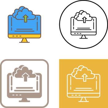 Upload Icon Design vector