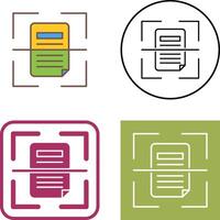 Scan Icon Design vector