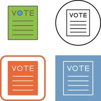 Vote Icon Design vector