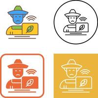 Farmer Icon Design vector