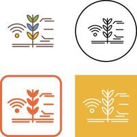 Smart Farm Icon Design vector
