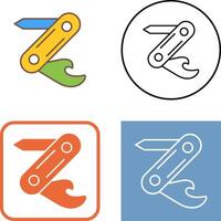 Swiss Army Knife Icon Design vector