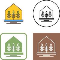 Farm House Icon Design vector