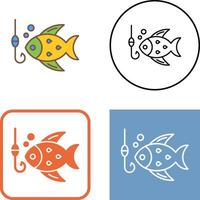 diseño de icono de pesca vector