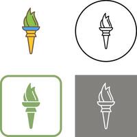 Torch Icon Design vector