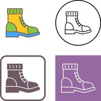 diseño de icono de botas vector