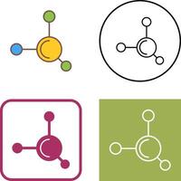 Molecule Icon Design vector