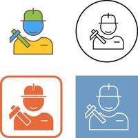 Worker Icon Design vector