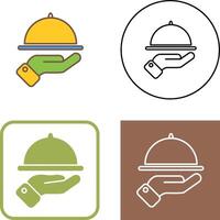 Waiter Icon Design vector