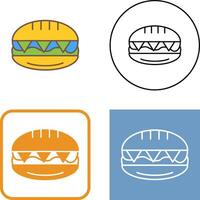 diseño de icono de sandwich vector