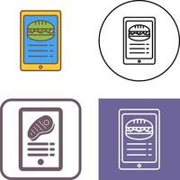 Online order Icon Design vector