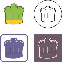 cocinero sombrero icono diseño vector