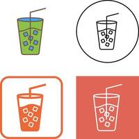 Cold Drink Icon Design vector