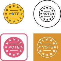 diseño de icono de voto vector