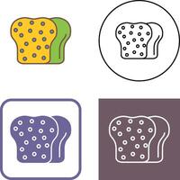 Toast Icon Design vector