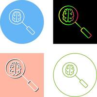 Unique Intelligent Search Icon Design vector