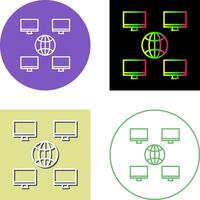 Unique Company Network Icon Design vector