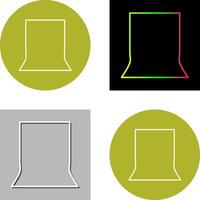 Unique Back Stand Icon Design vector