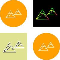 Unique Mountains Icon Design vector