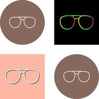 único lentes icono diseño vector