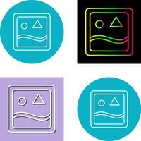 Unique Images Icon Design vector