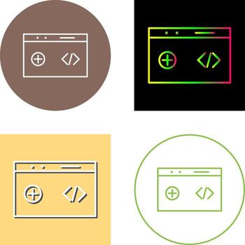 Unique Clean Code Icon Design vector