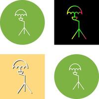 Unique Umbrella Stand Icon Design vector