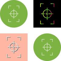 Unique Focus Vertical Icon Design vector