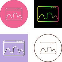Webpage Statistics Icon Design vector
