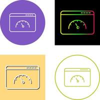 Page Speed Icon Design vector