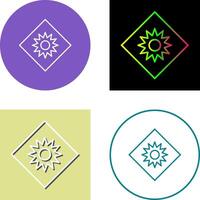 Optical Radiation Icon Design vector