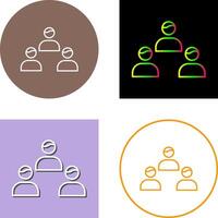 Team Members Icon Design vector