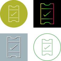 Passes Icon Design vector