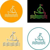 diseño de icono de barco vector