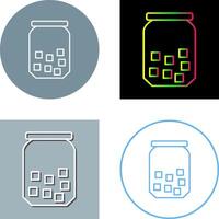 Sugar Bottle Icon Design vector