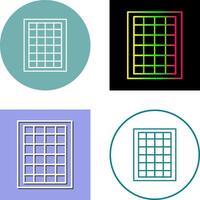 Table of Rates Icon Design vector