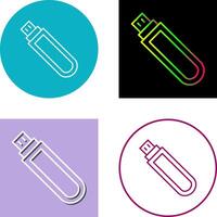 Unique USB Drive Icon Design vector