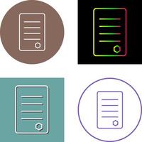 Unique Reports Icon Design vector