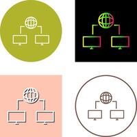 Unique Internet Connectivity Icon Design vector