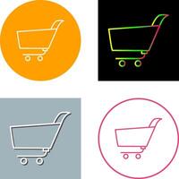 único compras carro icono diseño vector